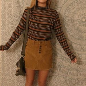 Striped Turtleneck Multicolor